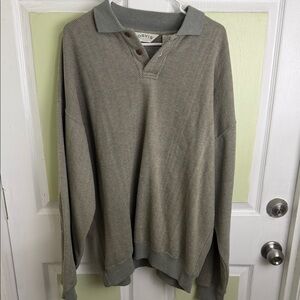Orvis Olive Long Sleeve Polo Shirt